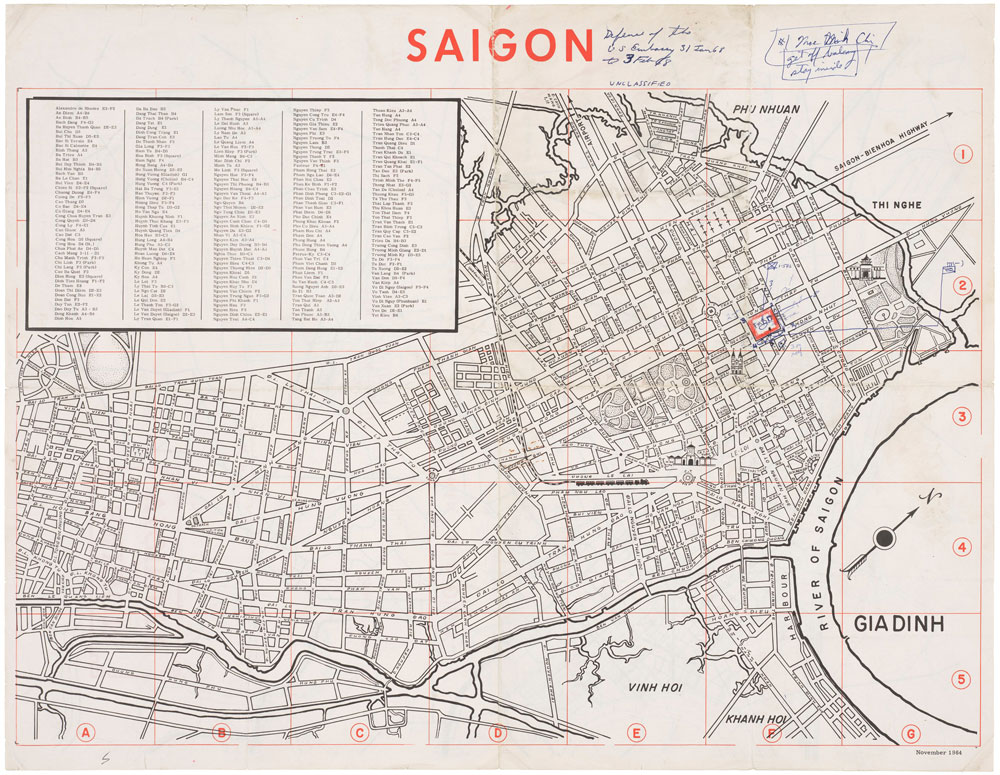 Map of Saigon Defense